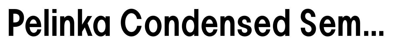 Pelinka Condensed Semi Bold